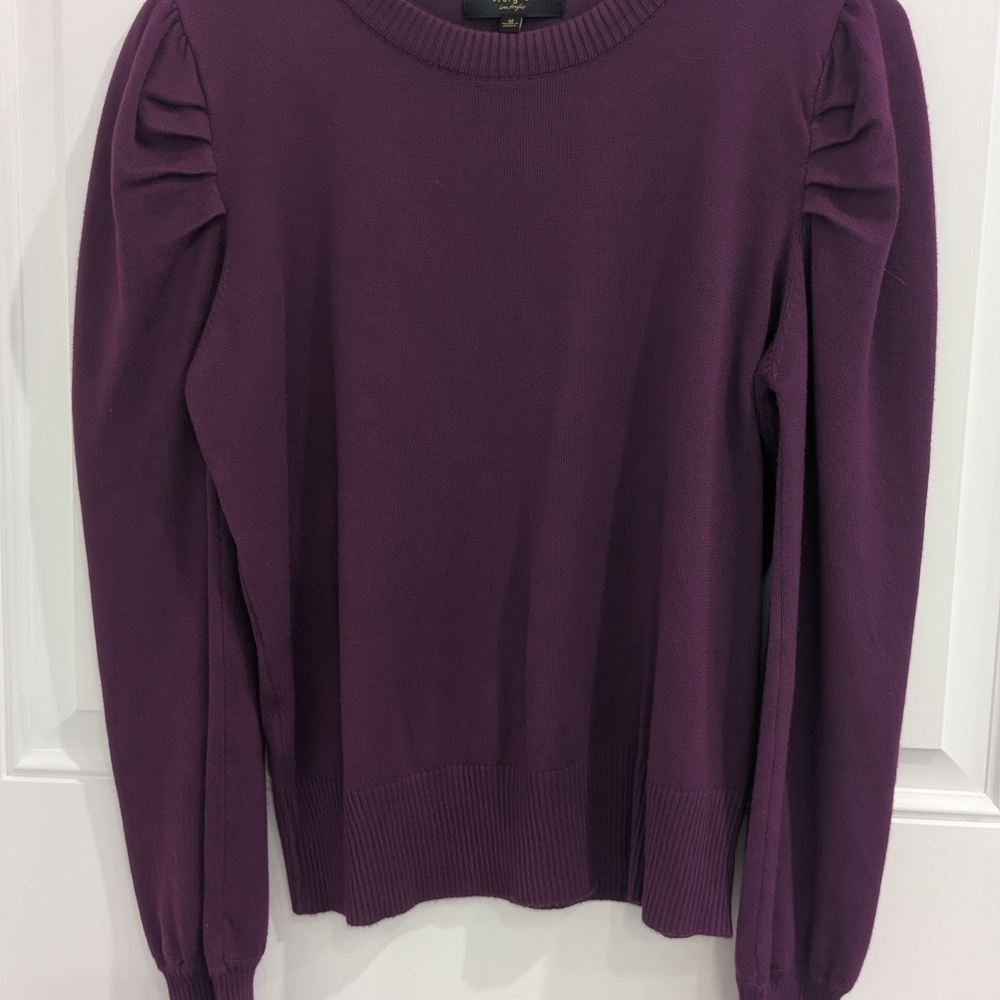 Story On Ribbed Purple Sweater